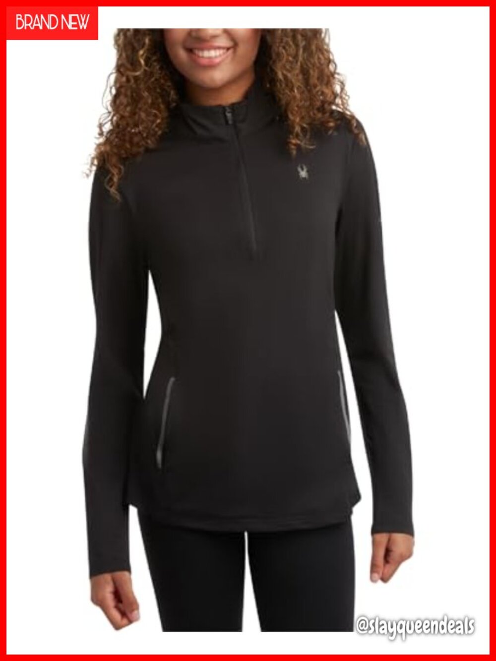 Womens Quarter Zip Pullover Brushed Fleece Mock Neck Sweatshirt